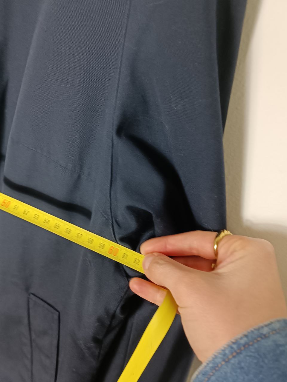 cappotto trench vintage lungo blu navy classico