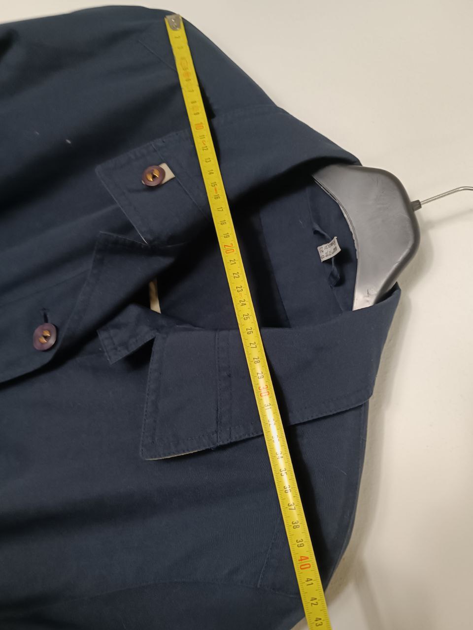 cappotto trench vintage lungo blu navy classico