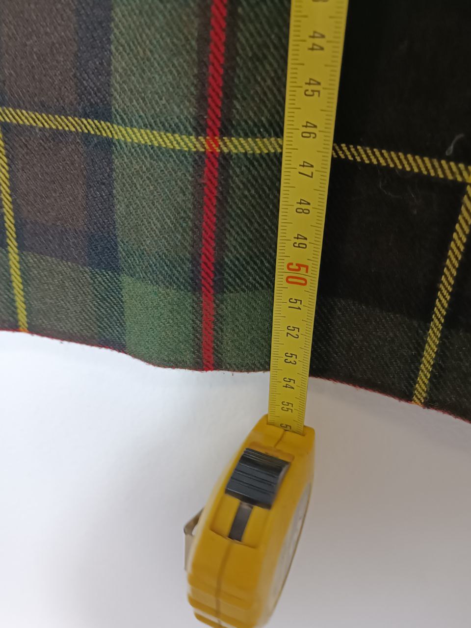 mini gonna vintage con fantasia a quadretti scozzesi tartan verde militare