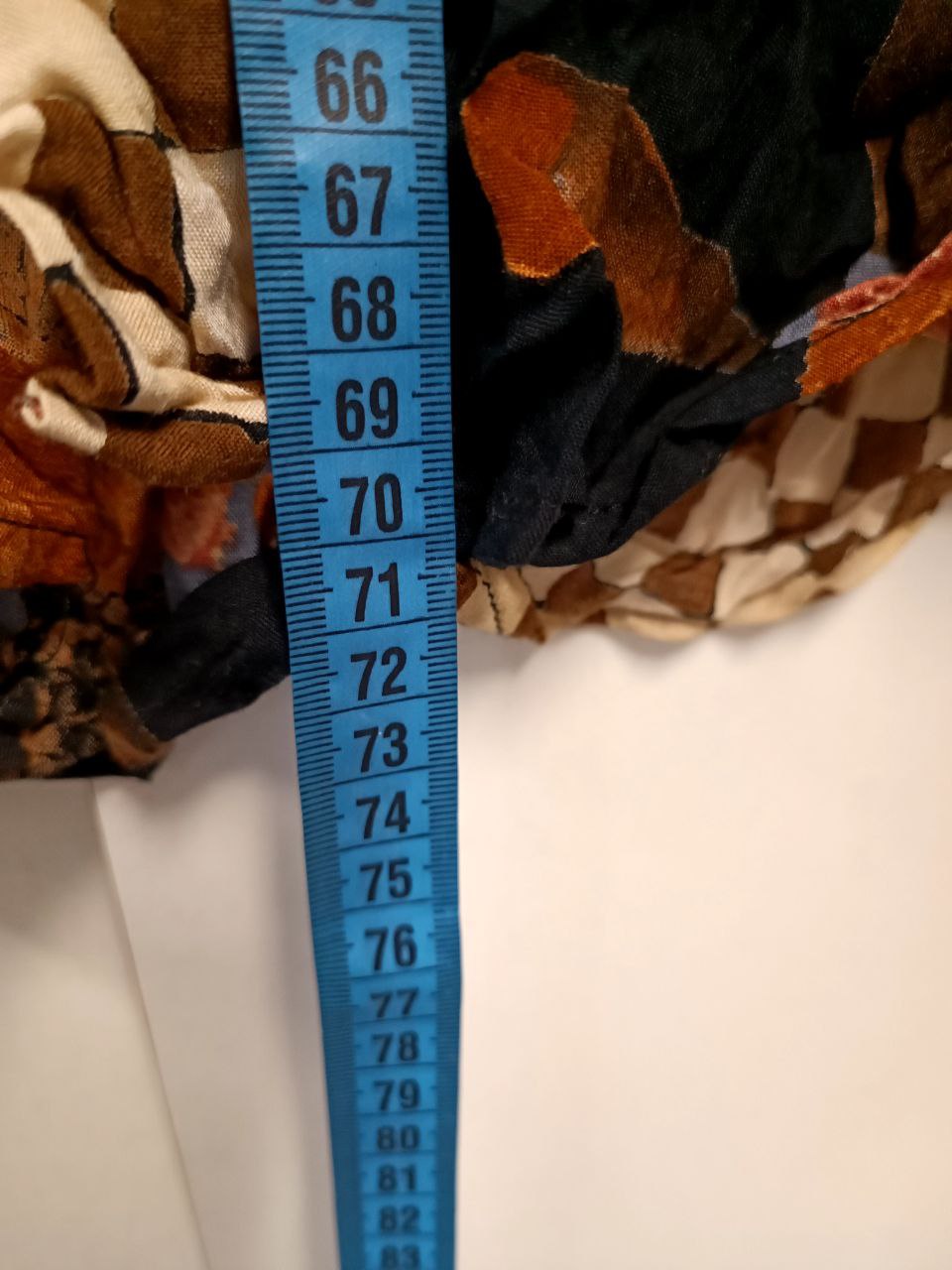 camicia vintage anni 80 fantasia funky arancione scacchi in viscosa