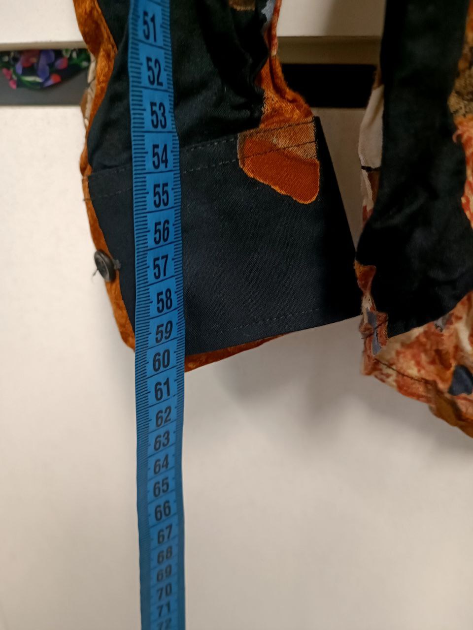 camicia vintage anni 80 fantasia funky arancione scacchi in viscosa